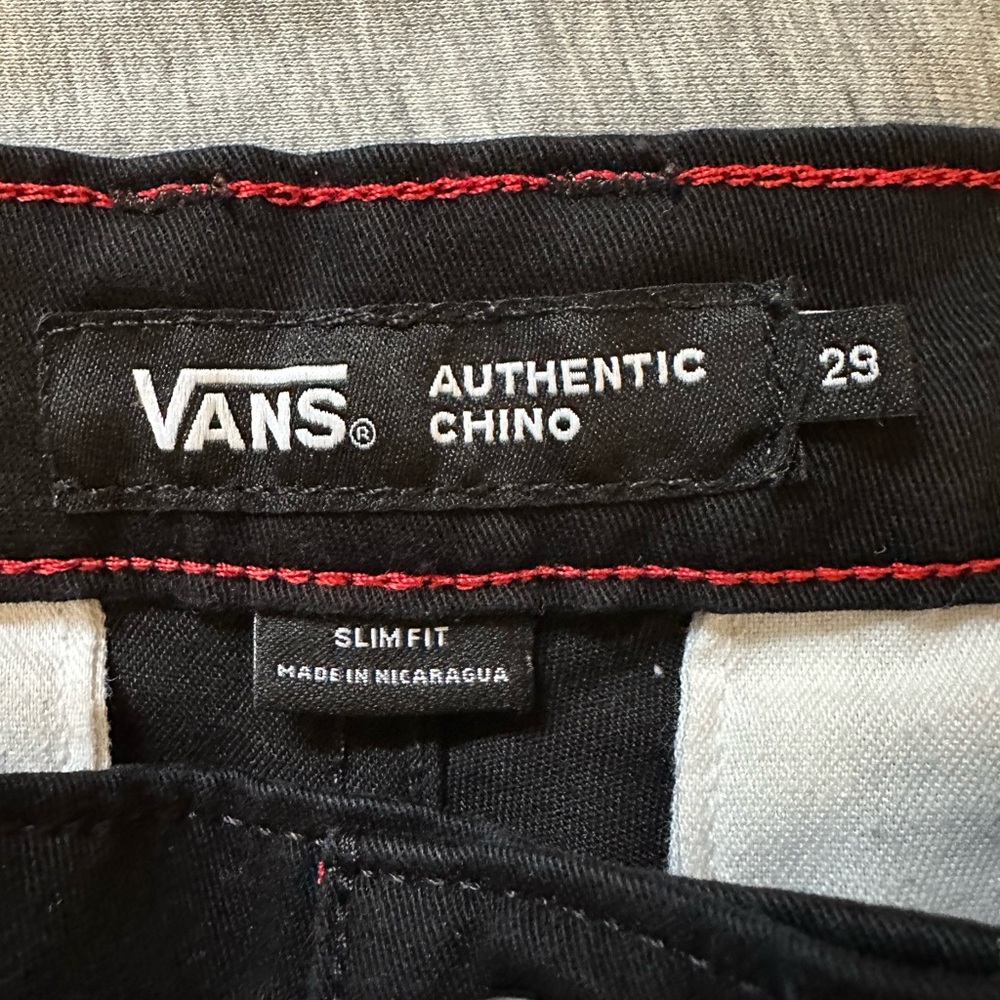 Vans Black Authentic Chino Slim FitPants